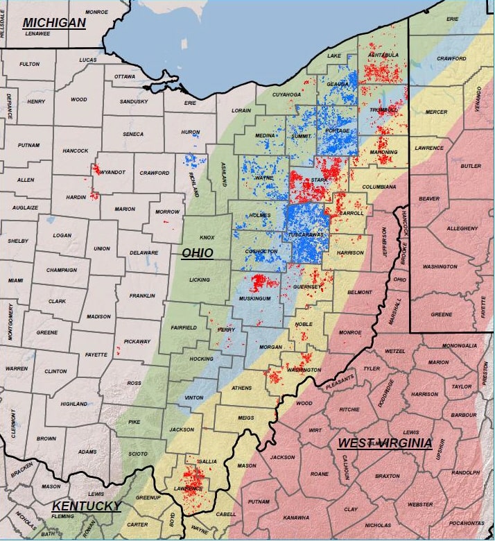 How much are mineral rights worth in Lawrence County, Ohio